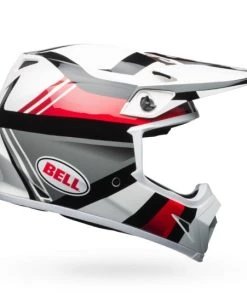 Discount 🛒 Bell MX-9 MIPS Marauder White Black Red Helmet - Medium - Adult 👏