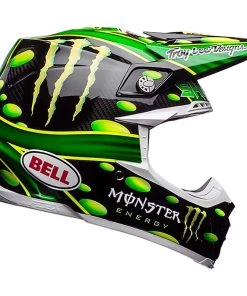 Promo 😉 Bell Moto-9 Flex McGrath Monster Green Black Helmet - Unisex - Medium - Adult - Green/Black 🌟