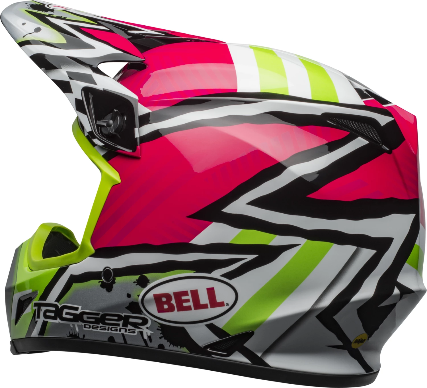 Buy ✨ Bell MX-9 MIPS Tagger Asymetric Pink/Green Helmets - Medium - Adult ❤️ 2 Buy ✨ Bell MX-9 MIPS Tagger Asymetric Pink/Green Helmets - Medium - Adult ❤️ - Image 2
