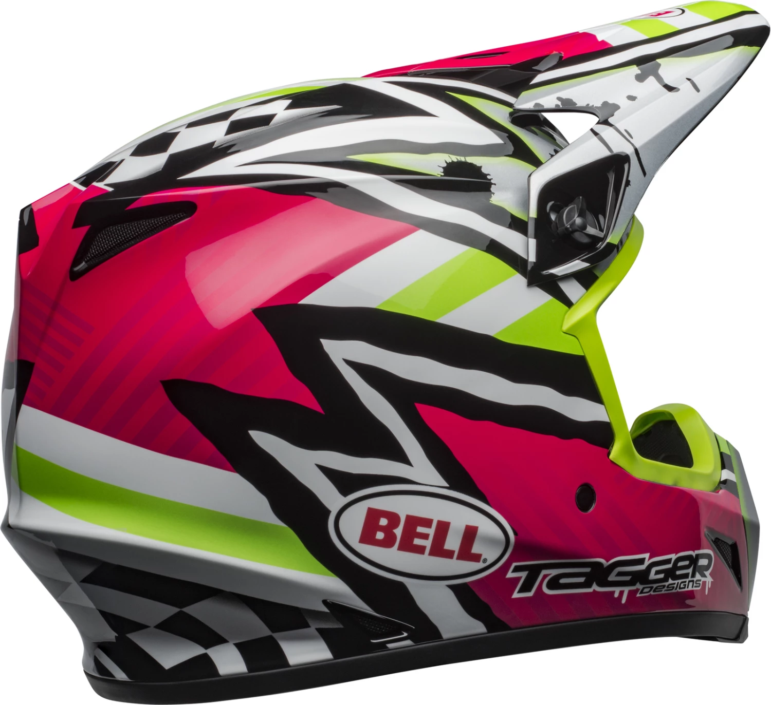 Buy ✨ Bell MX-9 MIPS Tagger Asymetric Pink/Green Helmets - Medium - Adult ❤️ 3 Buy ✨ Bell MX-9 MIPS Tagger Asymetric Pink/Green Helmets - Medium - Adult ❤️ - Image 3