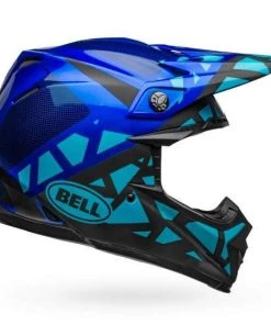 Cheap ⌛ Bell Moto-9 MIPS Tremor Matte/Gloss Blue/Black Helmet - Black - Medium - Adult 💯