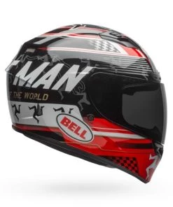 Hot Sale 💯 Bell Qualifier DLX MIPS Isle Of Man Black Red Helmet 🎉