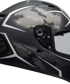 Top 10 ๐ Bell Qualifier Stealth Camo Matte Black and White Helmet - Unisex - Small - Adult - Black/White ๐