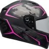 New 👏 Bell Qualifier Stealth Camo Matte Black and Pink Helmet - 👩 Women Specific - Small - Adult - Black/Pink 😉