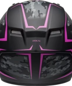 New 👏 Bell Qualifier Stealth Camo Matte Black and Pink Helmet - 👩 Women Specific - Small - Adult - Black/Pink 😉 -Motorcycle helmet Shop BE7107901 2