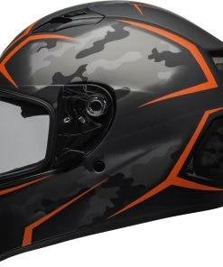Wholesale 👍 Bell 2020 Qualifier Stealth Camo Matte Black and Red Helmet 🔔 -Motorcycle helmet Shop BE7107915 3