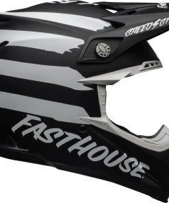 Brand new 🌟 Bell Moto-9 MIPS Fasthouse Signia Matte Black White Helmet - White - 2X-Large - Adult 🎉