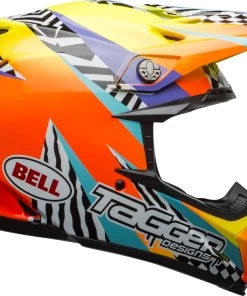 Flash Sale 🥰 Bell Moto-9 MIPS Tagger Breakout Helmet - Orange/Yellow - M 🤩