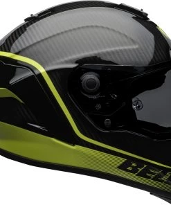 Deals 🔥 Bell Racestar DLX Velocity Black and Yellow Helmet - Medium - Adult 🛒