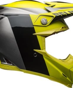 Hot Sale 🎉 Bell Moto-9 Flex Division Black Yellow Grey Helmet 😉