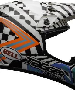 New 👏 Bell MX-9 MIPS Tagger Check Me Out Helmet - White - Large - Adult 👏