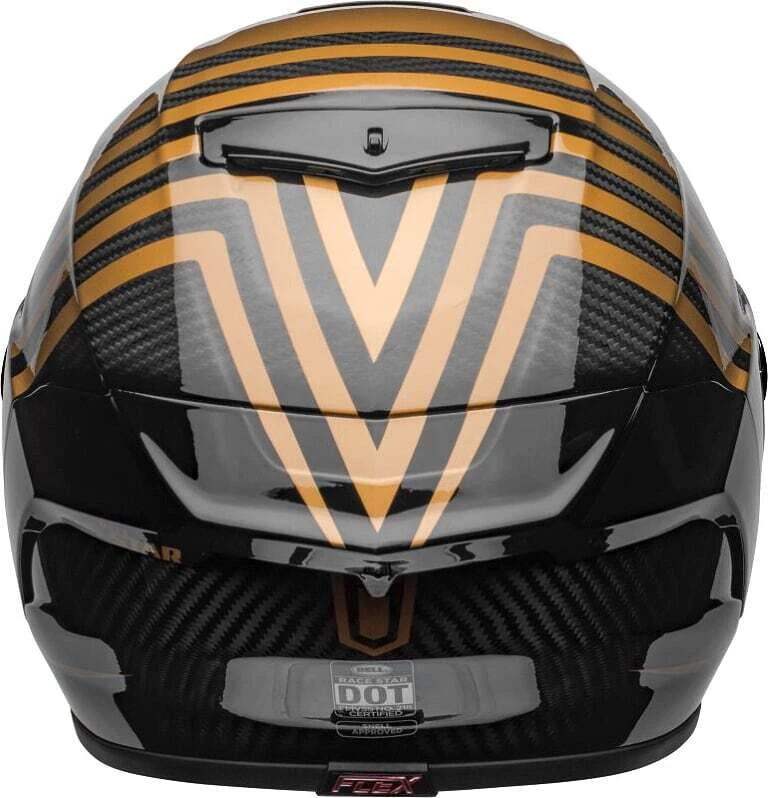 Hot Sale π₯° Bell Racestar DLX Special Edition Gloss Black and Gold Helmet - Unisex - Medium - Adult - Black/Gold π₯° 4 Hot Sale π₯° Bell Racestar DLX Special Edition Gloss Black and Gold Helmet - Unisex - Medium - Adult - Black/Gold π₯° - Image 4