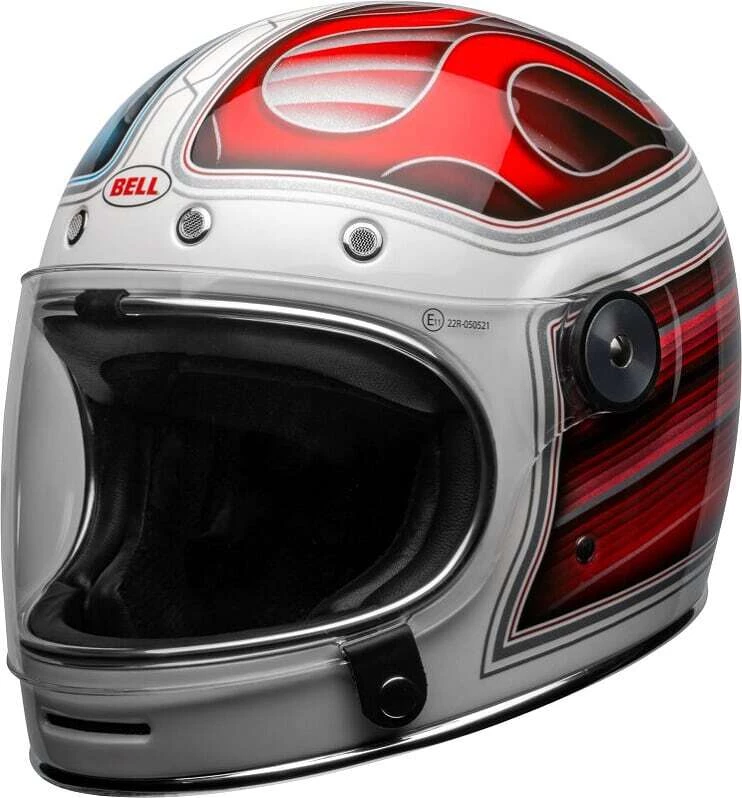 Coupon 💯 Bell Bullitt Special Edition Barracuda White Red and Blue Helmet - Unisex - Medium - Adult - White/Red/Blue 👏 3 Coupon 💯 Bell Bullitt Special Edition Barracuda White Red and Blue Helmet - Unisex - Medium - Adult - White/Red/Blue 👏 - Image 3