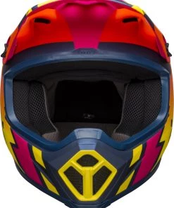 New 🧨 Bell MX-9 MIPS Strike Matte Blue Orange Pink Helmet - Unisex - Medium - Adult - Blue/Orange/Pink 👍 -Motorcycle helmet Shop BE7122538 2