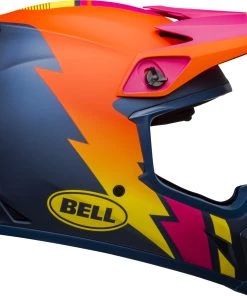 New ๐งจ Bell MX-9 MIPS Strike Matte Blue Orange Pink Helmet - Unisex - Medium - Adult - Blue/Orange/Pink ๐