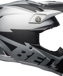 Deals ๐ Bell Moto-9 Flex Breakaway Matte Silver Black Helmet - Black - Large - Adult ๐งจ
