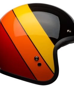 Cheapest 🎉 Bell Custom 500 Riff Black Yellow Orange Red Helmet ❤️