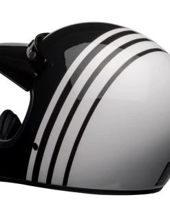 Discount 😀 Bell Moto-3 Reverb White Black Helmet 😀 -Motorcycle helmet Shop BE7123859 P 2