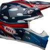 Discount 🥰 Bell Moto-9 Flex MC Replica Blue Red Black Helmet 💯