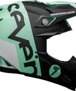 Promo ๐ Bell Moto-9 Flex Special Edition Seven Galaxy Black Mint White Helmet - Unisex - Small - Adult - Black/Mint/White ๐