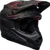 New 🌟 Bell Moto-9 Flex Fasthouse DITD Matte Black Gloss Red Helmet - Unisex - Large - Adult - Black/Red ⌛