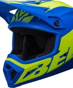 Hot Sale 🎉 Bell 2023 MX-9 MIPS Disrupt Matte Classic Blue Hi-Viz Yellow Helmet ⭐ -Motorcycle helmet Shop BE7136331 3
