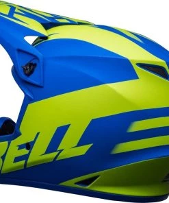 Hot Sale 🎉 Bell 2023 MX-9 MIPS Disrupt Matte Classic Blue Hi-Viz Yellow Helmet ⭐ -Motorcycle helmet Shop BE7136331 5