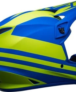 Hot Sale 🎉 Bell 2023 MX-9 MIPS Disrupt Matte Classic Blue Hi-Viz Yellow Helmet ⭐ -Motorcycle helmet Shop BE7136331 7