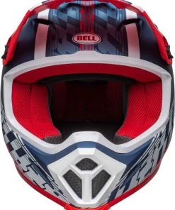 Best Pirce 🥰 Bell 2023 MX-9 MIPS Offset Matte Metal Blue White Helmet 😀 -Motorcycle helmet Shop BE7136341 2
