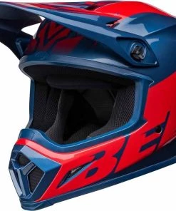 Promo 😉 Bell 2022 MX-9 MIPS Disrupt True Blue Red Helmet ✔️ -Motorcycle helmet Shop BE7136352 3
