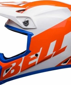 Best deal 🥰 Bell 2023 MX-9 MIPS Disrupt White Orange Helmet ⌛ -Motorcycle helmet Shop BE7136370 P 4