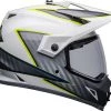 Deals ✔️ Bell 2023 MX-9 Adventure MIPS Dalton White Hi-Viz Yellow Helmet 👏