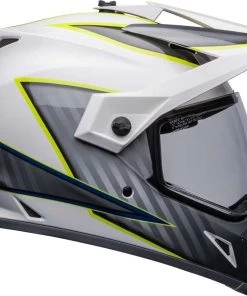 Deals ✔️ Bell 2023 MX-9 Adventure MIPS Dalton White Hi-Viz Yellow Helmet 👏