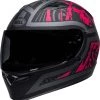 Cheap ⭐ Bell Qualifier Rebel Matte Black Pink Helmet - Unisex - Large - Adult - Black/Pink ✨