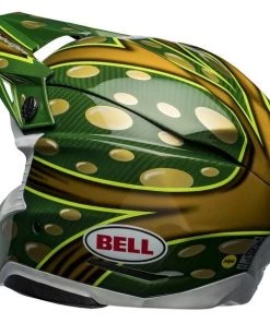 New ✨ Bell Moto-10 Spherical McGrath Helmet - Gold/Green - M 🤩 -Motorcycle helmet Shop BE7144740 3