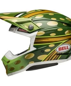New ✨ Bell Moto-10 Spherical McGrath Helmet - Gold/Green - M 🤩 -Motorcycle helmet Shop BE7144740 4