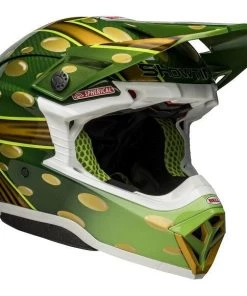 New ✨ Bell Moto-10 Spherical McGrath Helmet - Gold/Green - M 🤩 -Motorcycle helmet Shop BE7144740 5