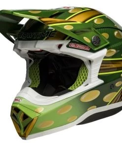 New ✨ Bell Moto-10 Spherical McGrath Helmet - Gold/Green - M 🤩 -Motorcycle helmet Shop BE7144740 7