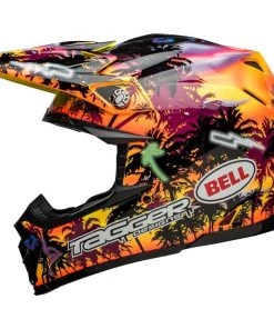Top 10 🔥 Bell Moto-9S Flex Tagger Tropical Fever Yellow Orange Helmet 🔥