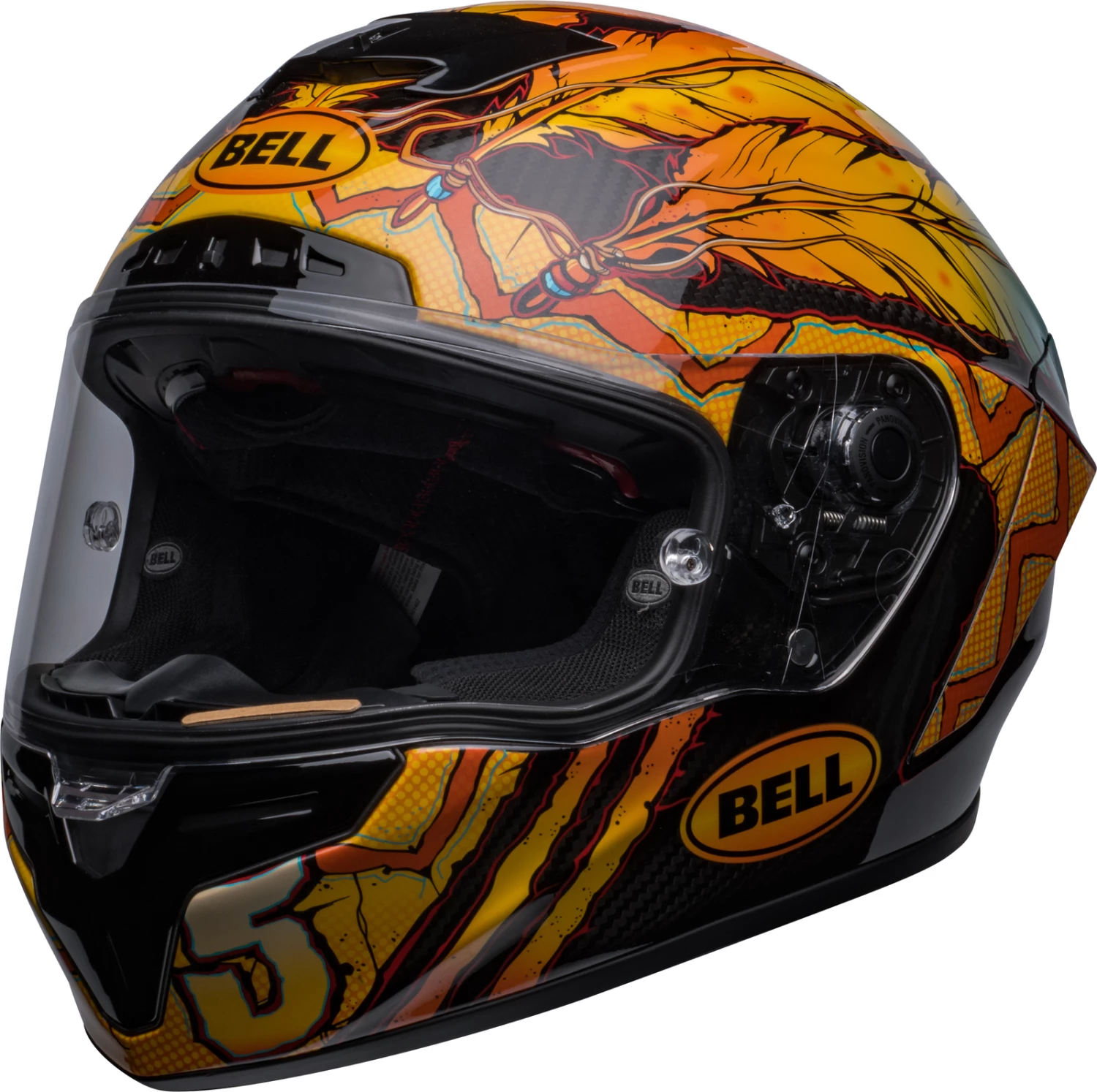 Wholesale β¨ Bell Racestar DLX Dunne Limited Edition Helmet - Black/Gold/Blue - L π― 4 Wholesale β¨ Bell Racestar DLX Dunne Limited Edition Helmet - Black/Gold/Blue - L π― - Image 4