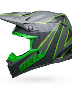 Buy 🧨 Bell Moto-9S Flex Gloss Helmet - Grey/Green - S 😍 -Motorcycle helmet Shop BE7148430 p 2