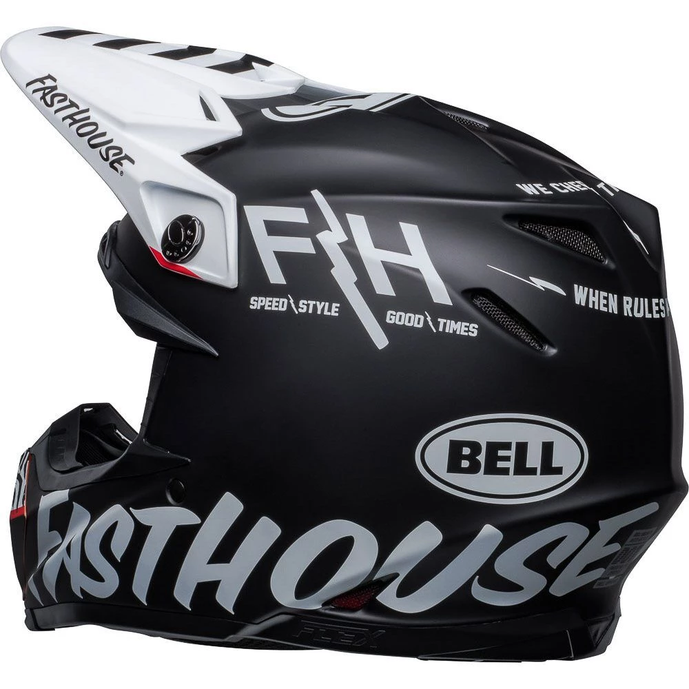 New ๐คฉ Bell Moto-9S Flex Fasthouse Flex Crew Black White Helmet - White - Medium - Adult ๐ 2 New ๐คฉ Bell Moto-9S Flex Fasthouse Flex Crew Black White Helmet - White - Medium - Adult ๐ - Image 2
