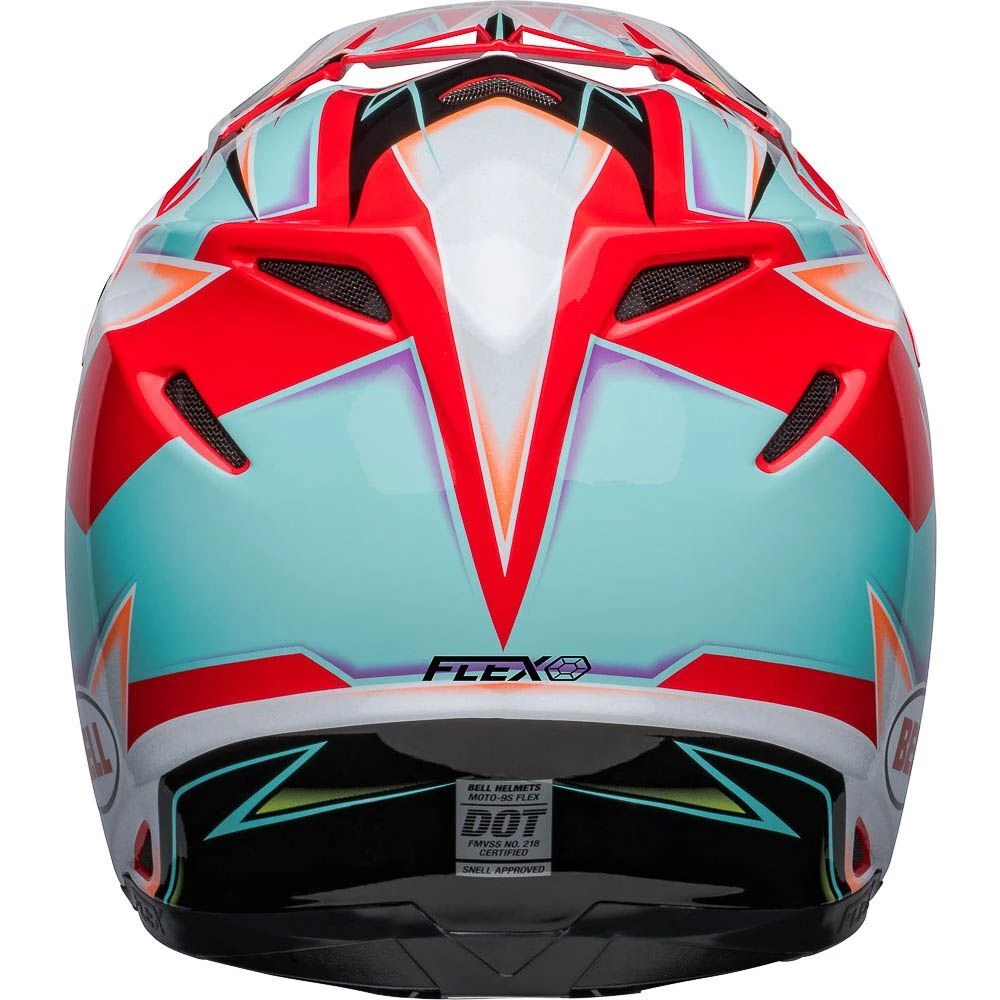 Hot Sale ⌛ Bell Moto-9S Flex Tagger Edge White Aqua Helmet ⭐ 3 Hot Sale ⌛ Bell Moto-9S Flex Tagger Edge White Aqua Helmet ⭐ - Image 3