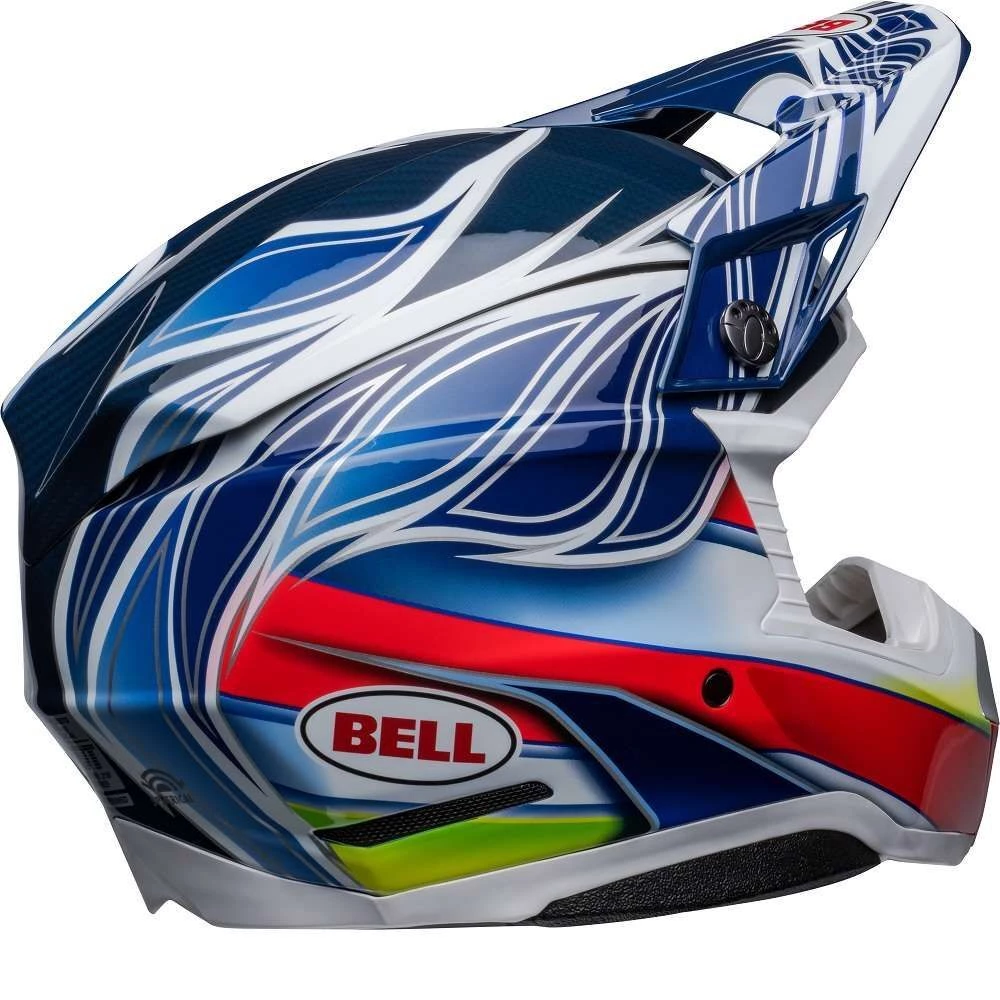 Outlet 🤩 Bell Moto-10 Spherical Tomac Replica Helmet - Blue/White/Red - M 🌟 2 Outlet 🤩 Bell Moto-10 Spherical Tomac Replica Helmet - Blue/White/Red - M 🌟 - Image 2