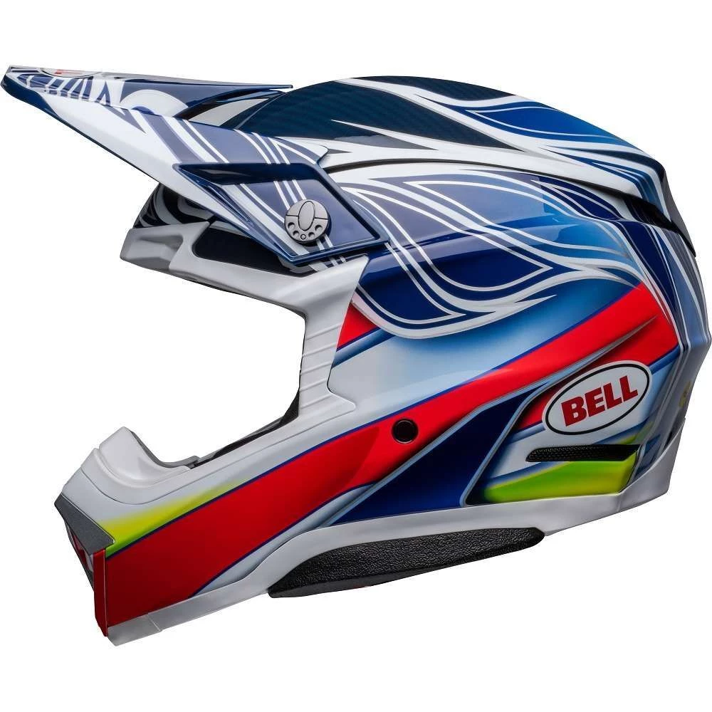 Outlet 🤩 Bell Moto-10 Spherical Tomac Replica Helmet - Blue/White/Red - M 🌟 5 Outlet 🤩 Bell Moto-10 Spherical Tomac Replica Helmet - Blue/White/Red - M 🌟 - Image 5