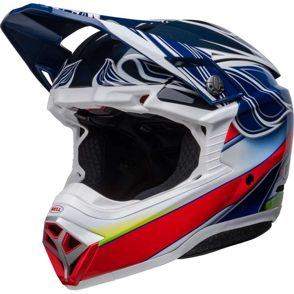 Outlet 🤩 Bell Moto-10 Spherical Tomac Replica Helmet - Blue/White/Red - M 🌟 6 Outlet 🤩 Bell Moto-10 Spherical Tomac Replica Helmet - Blue/White/Red - M 🌟 - Image 6