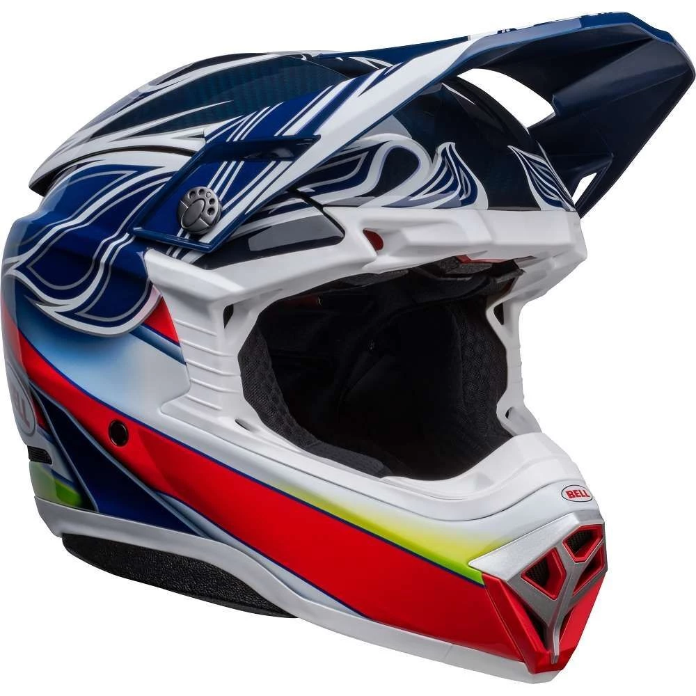 Outlet 🤩 Bell Moto-10 Spherical Tomac Replica Helmet - Blue/White/Red - M 🌟 8 Outlet 🤩 Bell Moto-10 Spherical Tomac Replica Helmet - Blue/White/Red - M 🌟 - Image 8