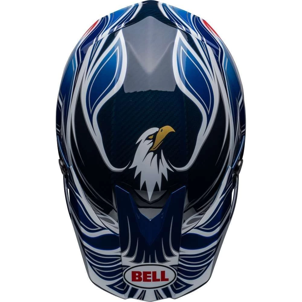 Outlet 🤩 Bell Moto-10 Spherical Tomac Replica Helmet - Blue/White/Red - M 🌟 9 Outlet 🤩 Bell Moto-10 Spherical Tomac Replica Helmet - Blue/White/Red - M 🌟 - Image 9