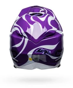 Best Sale 👏 Bell Moto-10 Spherical Slayco Gloss Helmet - Purple/White - M 😉 -Motorcycle helmet Shop BE7148569 p 6