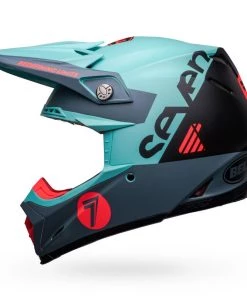 Flash Sale ❤️ Bell Moto-9S Flex Seven Vanguard LE Helmet - Aqua/Black - M ⭐ -Motorcycle helmet Shop BE7148761 p 3